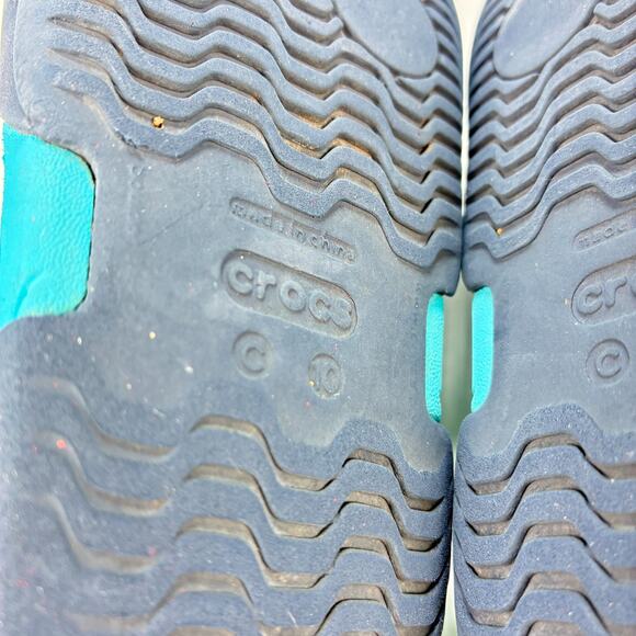 Crocs Electro II Clog Blue Slip On Comfort Sandals Lightweight Youth Size 10 - Picture 7 of 8